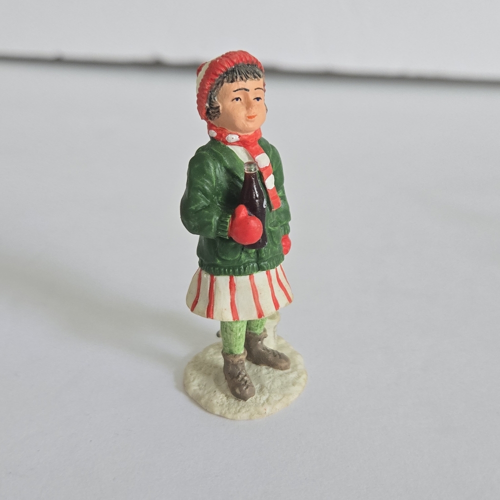 Coca Cola Town Square Holiday Christmas 90s Skater Girl Figurine Collectible